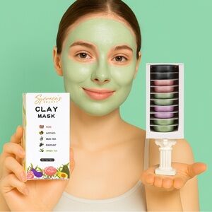 5 Travel Size Deep Cleansing Facial Clay Mask Pods (50 Capsules)